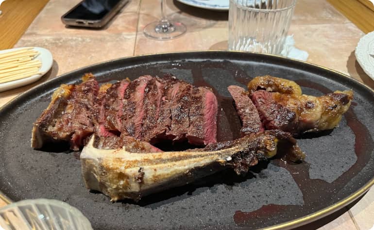 Foto de un plato hecha por un cliente